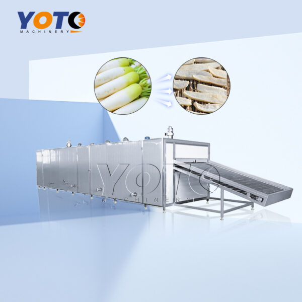 Radish Mesh Belt Dryer